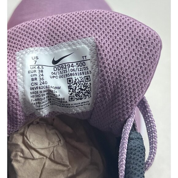 Nike Downshifter 12 Womens Purple White Gray Running Shoes Sneakers DD9294-500 - Picture 9 of 12